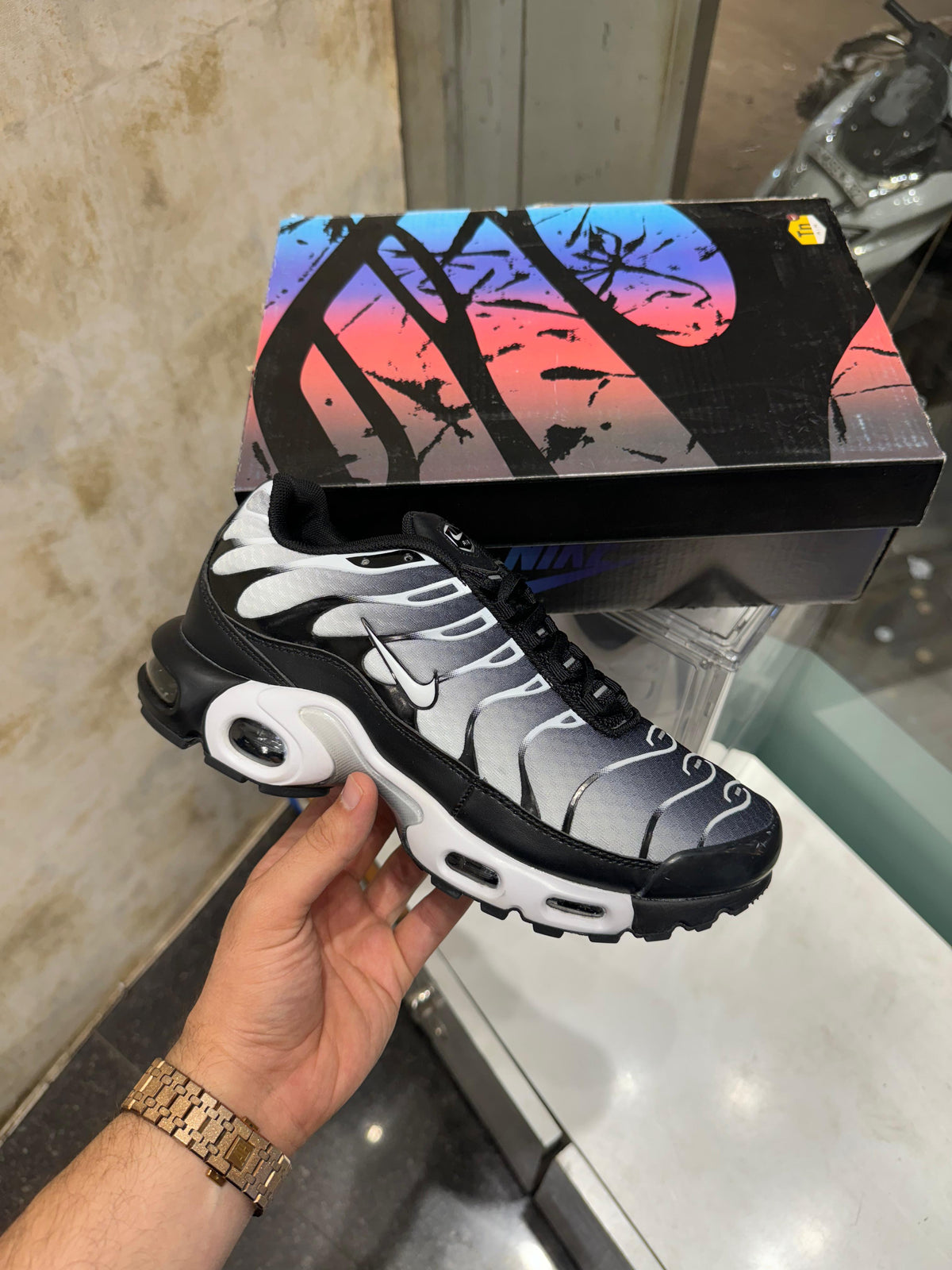 Airmax Plus 'Black White'