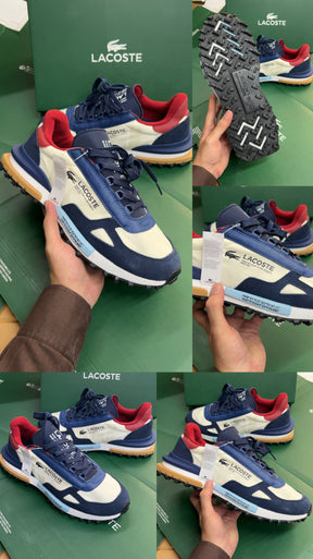 LACOSTE Elite Active Navy Red Sneaker