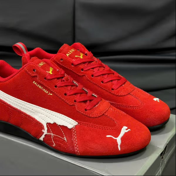 Puma x Balenciaga Speedcat Suede Distressed 'Red White'