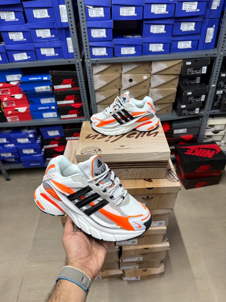 Adidas Adistar Jellyfish Pharrell Williams Focus Olive Orange