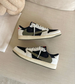 AJ 1 Low X Travis Low Olive
