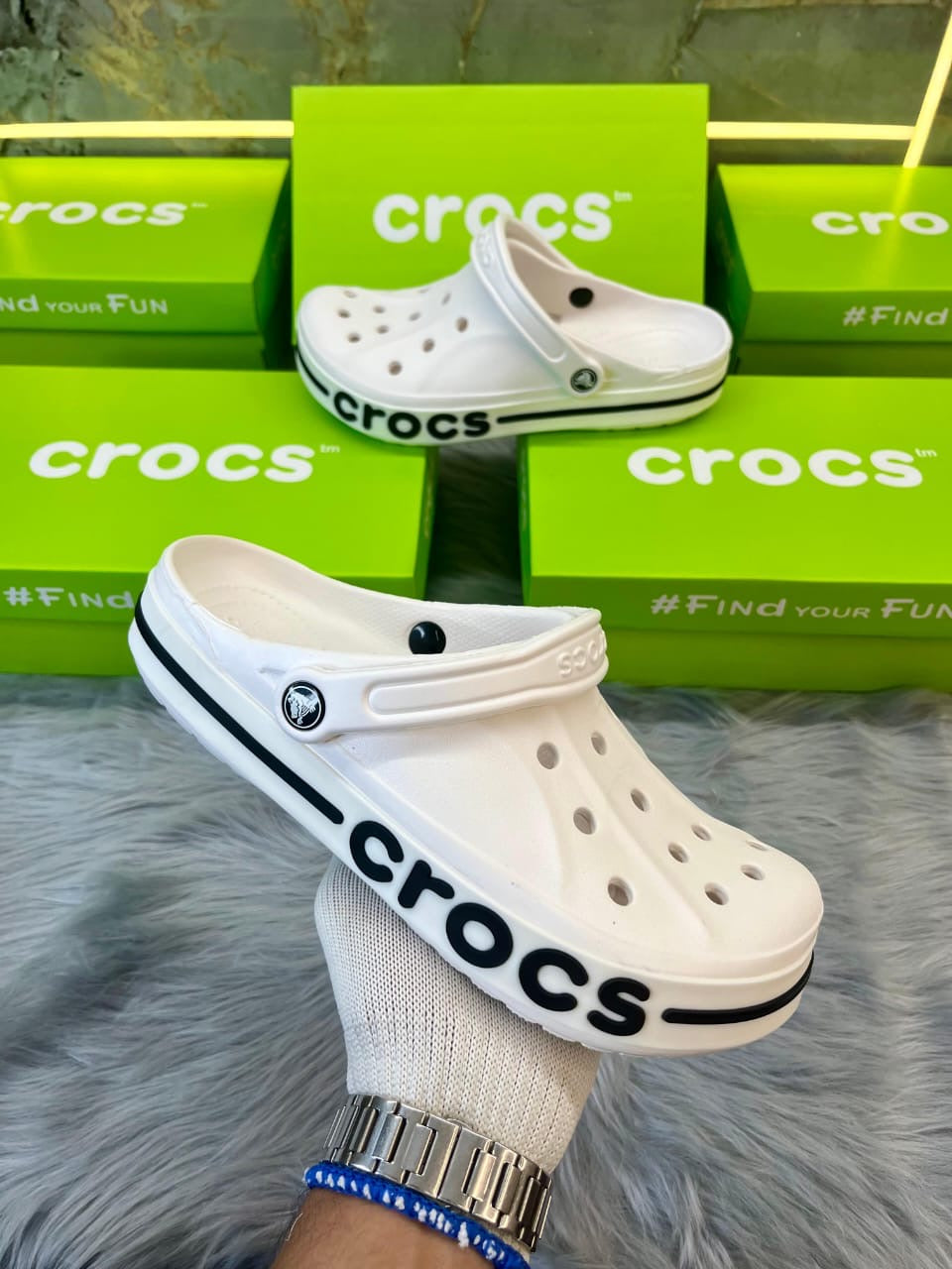 CROCS “BAYBAND CLASIC” -White