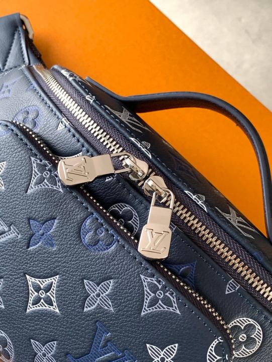 Louis Vuitton Rush Navy Blue Bumbag Monogram Heritage