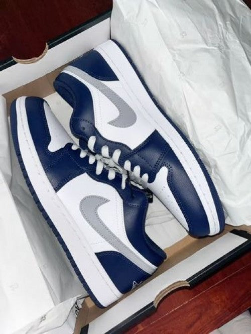 AJ1 Low 'Midnight Navy Wolf Grey'