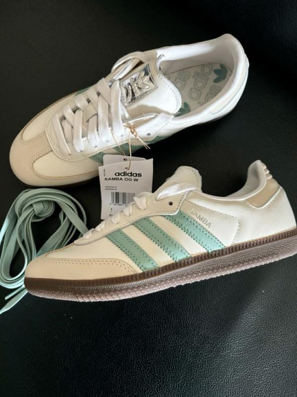 Adidas Samba White Hazy Green