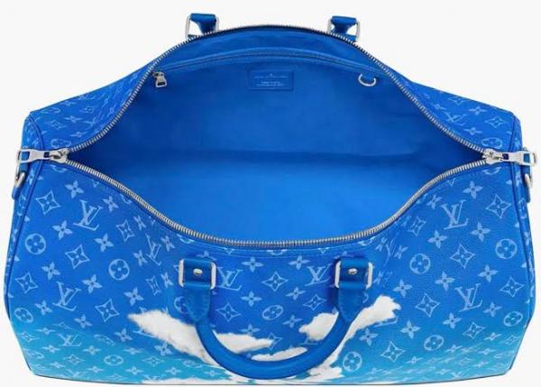 Vuitton Keepall Bandouliere Clouds Monogram 50 Blue