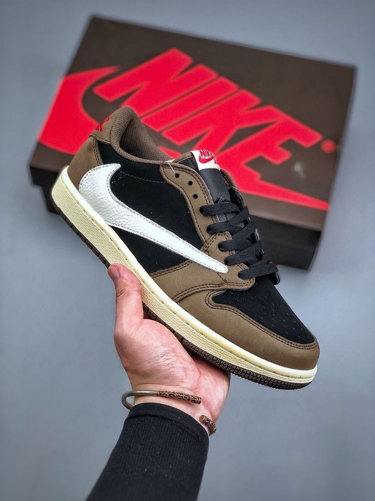 AJ 1 Low X Travis Low Dark Mocha