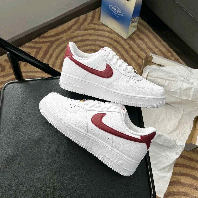 Air Force 1 Low White Team Red Swoosh