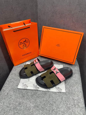 Hermes_Chypre_Sandal_For_Womens_Pink_Brown