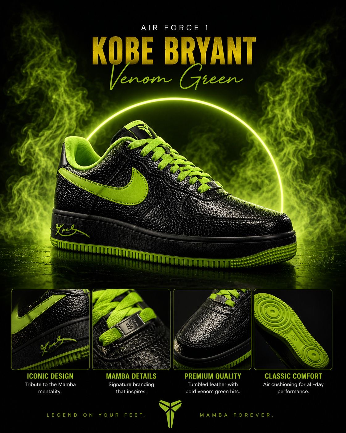 Air Force 1 Low Protro "Kobe Bryant Venom Green"