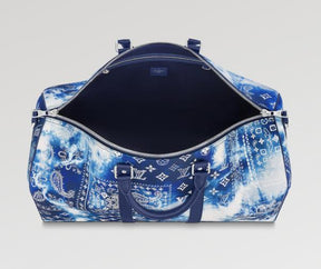Vuitton Keepall Bandouliere 50 Monogram Bandana Logo Weekend Travel Bag