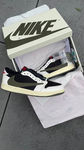 AJ 1 Low X Travis Low Olive
