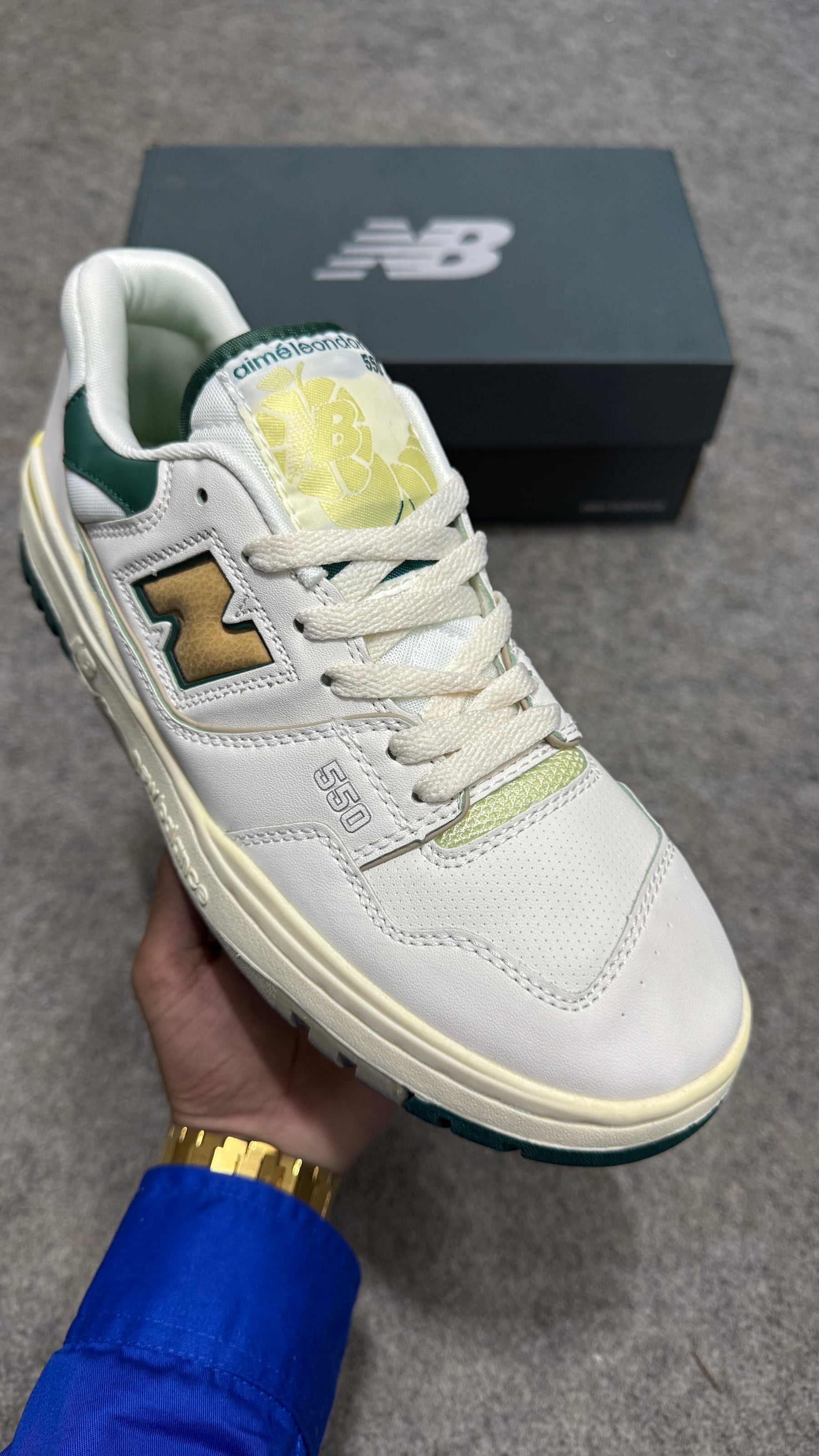 New Balance 550 Aime Leon Dore 'Natural Green'
