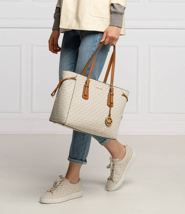 Michael Kors Voyager Beige Brown Tote bag