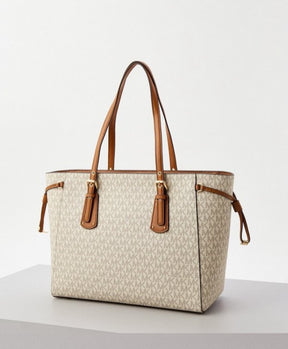 Michael Kors Voyager Beige Brown Tote bag