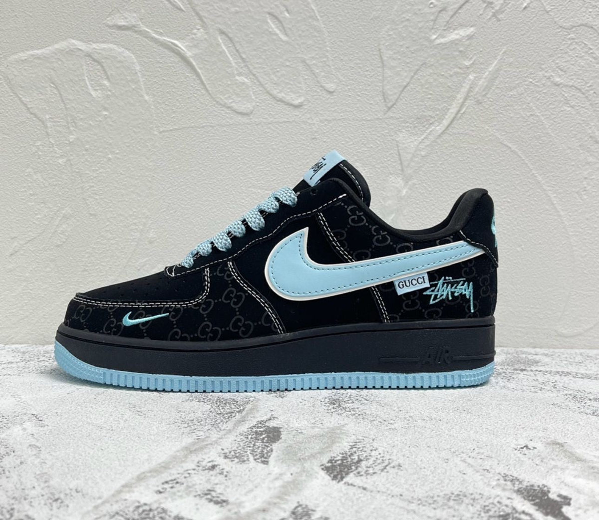 NIKE AIRFORCE-1 LOW ( GUCCII GG BLUE 2025)