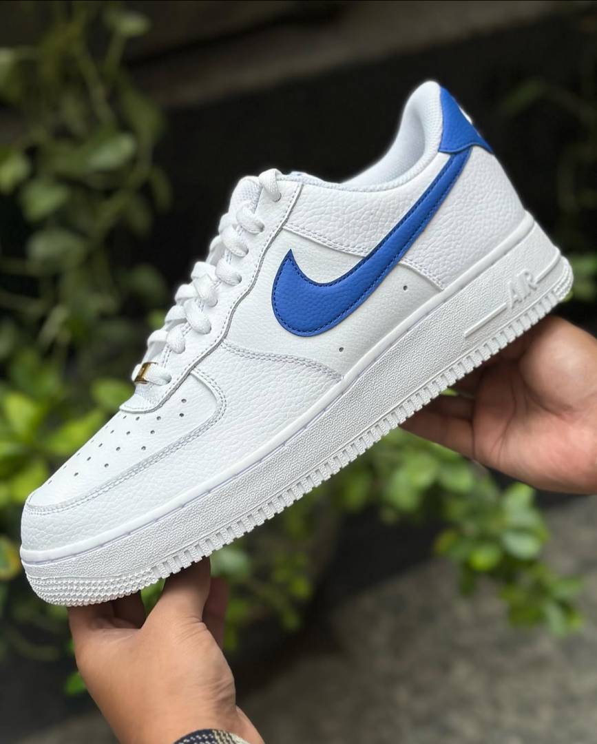 Air Force 1 Low White Royal Blue Swoosh