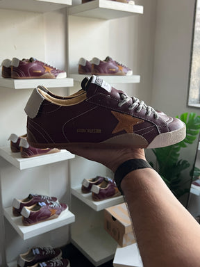 Golden Goose True Star Burgundy