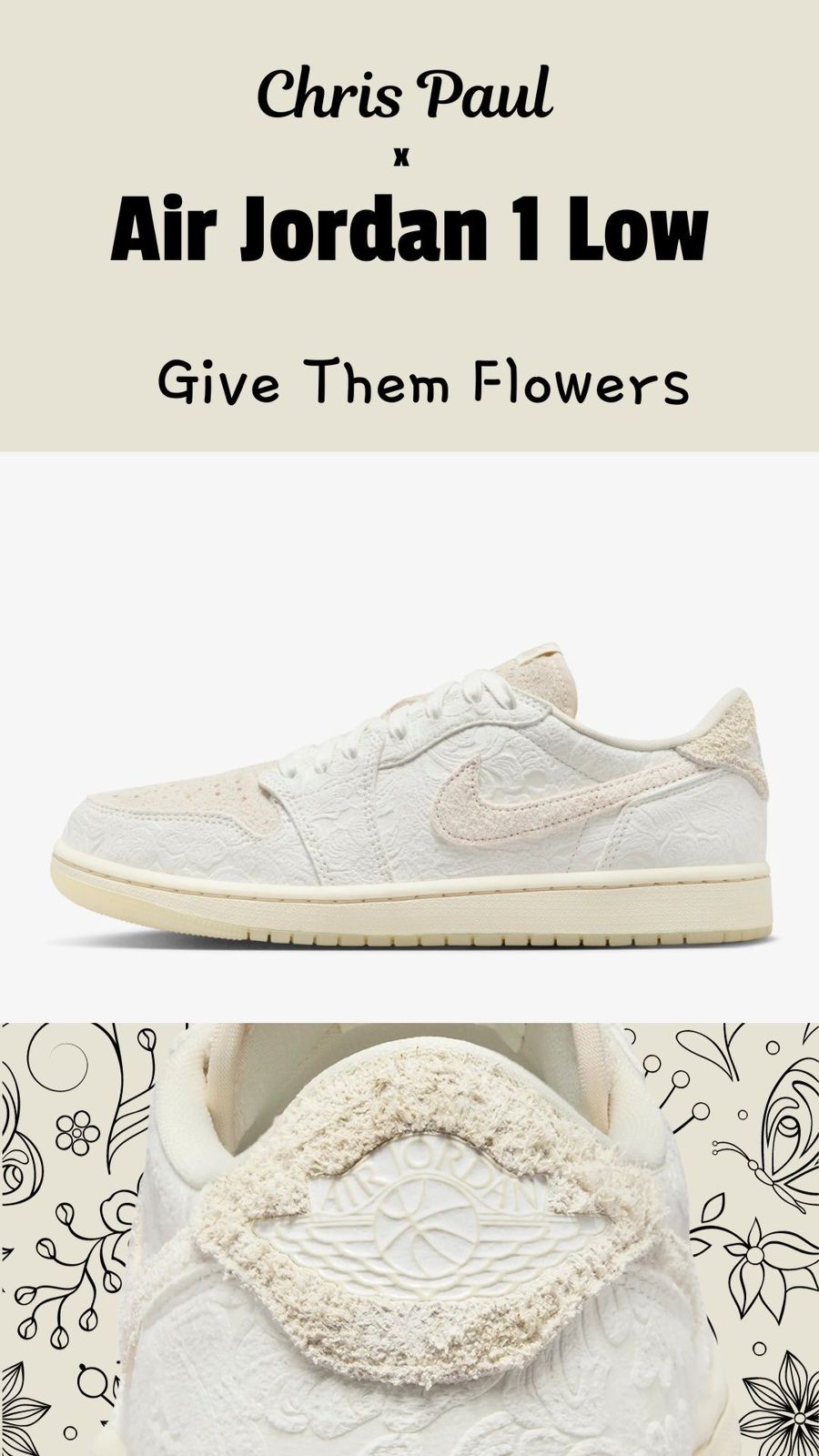 AJ 1 Low x Chris Paul 'Give them flowers'