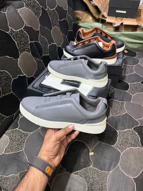 Zegna grey Triple stitch sneaker