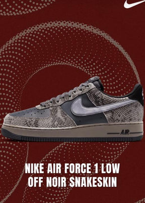 Air Force 1 SNAKESKIN OFF NOIR