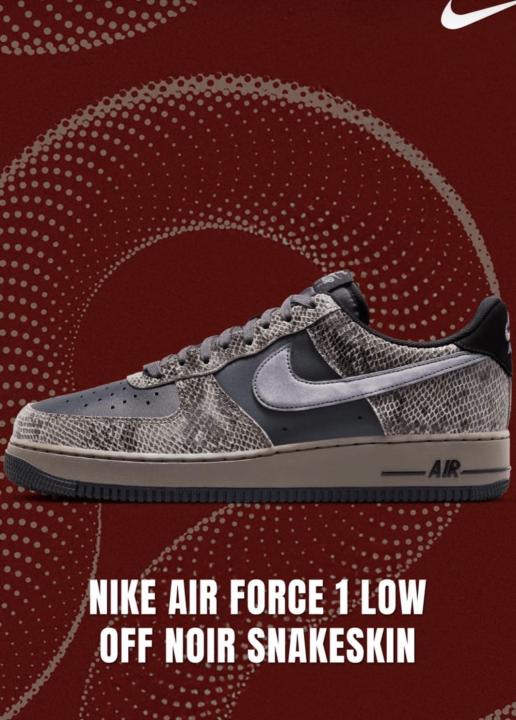 Air Force 1 SNAKESKIN OFF NOIR