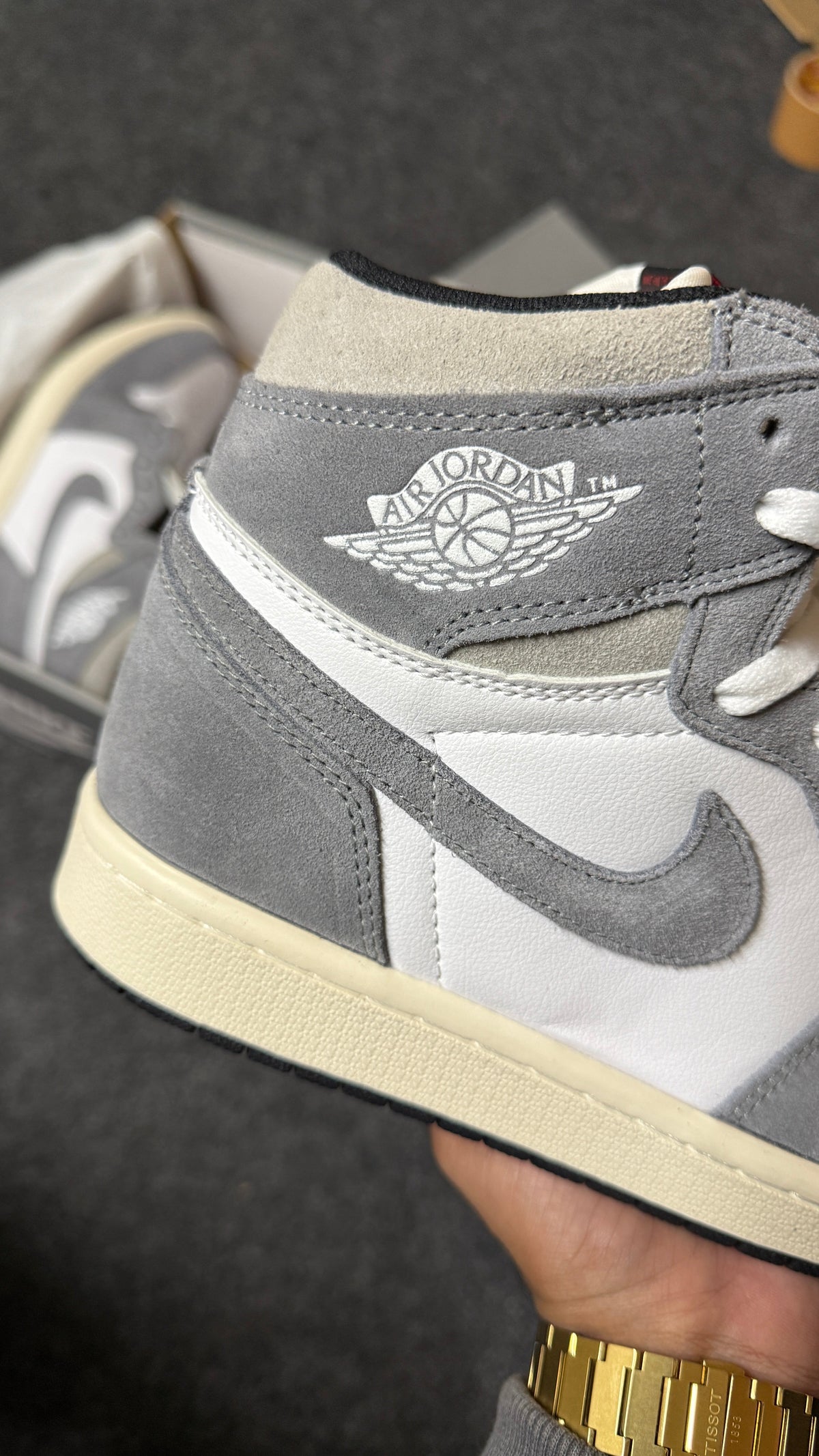 AJ 1 High 'Washed Grey'