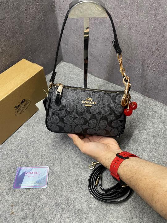 Coach Nolita 19 With Cherry Charm in Signature Canvas