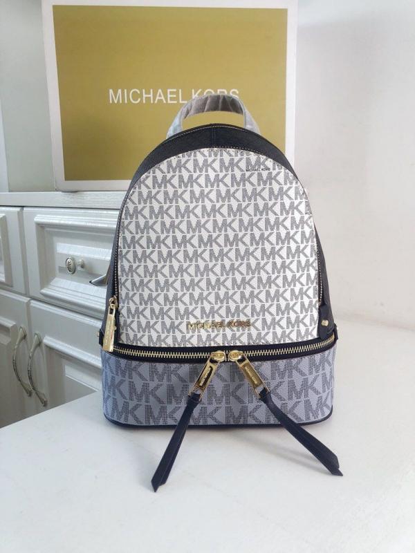 Michael Kors Rhea Medium Color Block Logo Backpack
