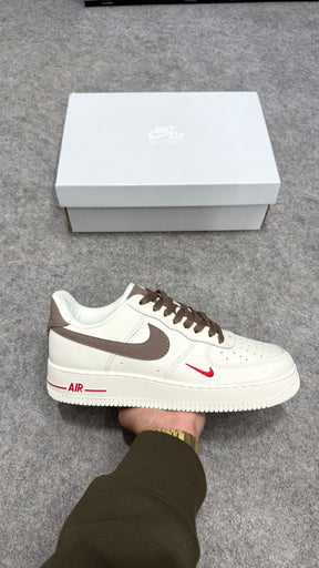 Air Force 1 'Milk Coffee / Mini Red Swoosh'