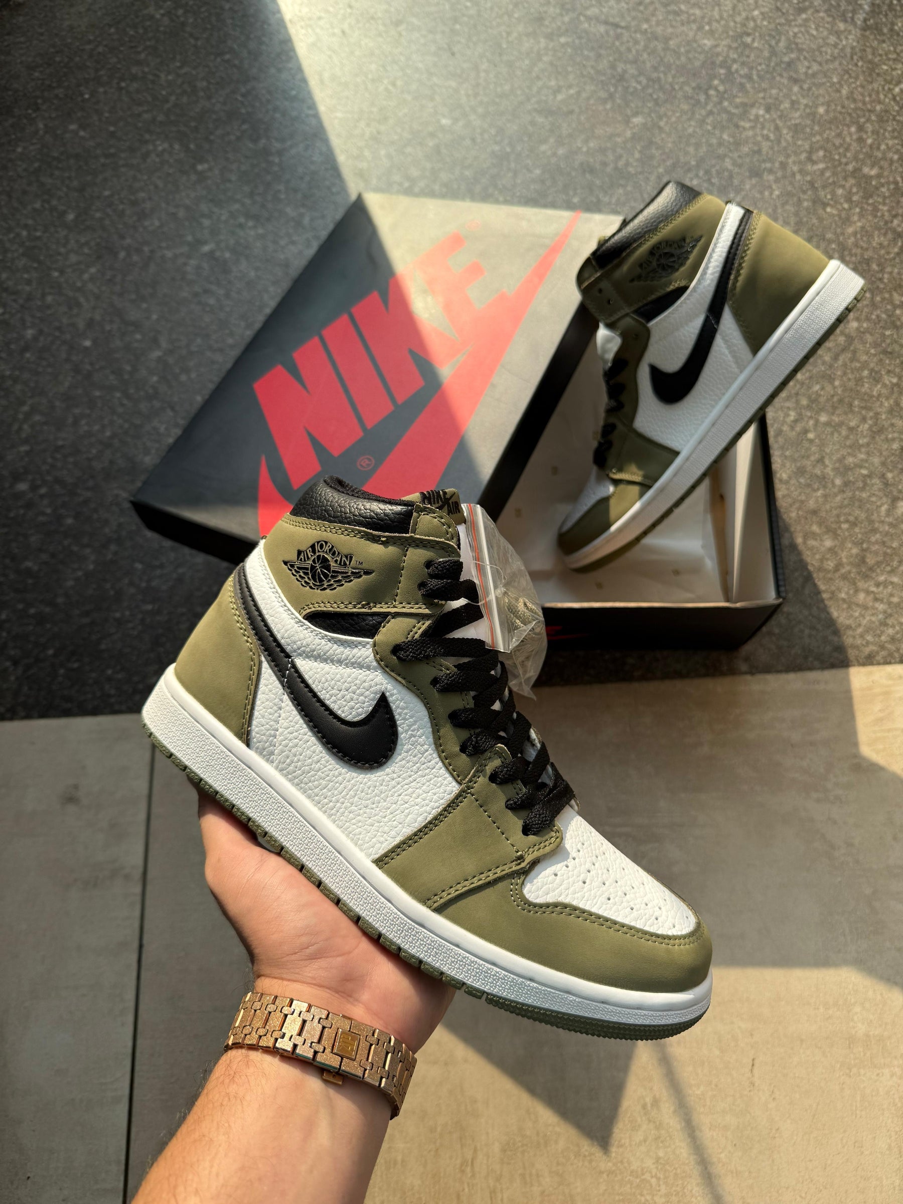 AJ 1 High 'Medium Olive'