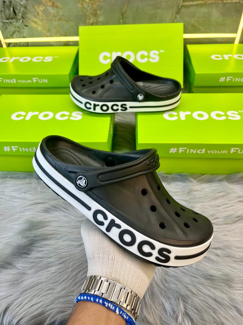 CROCS “BAYBAND CLASIC” -Black