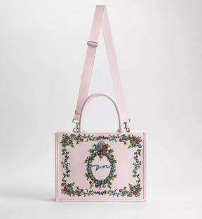Dior Pink Iviera Mini Book Tote bag