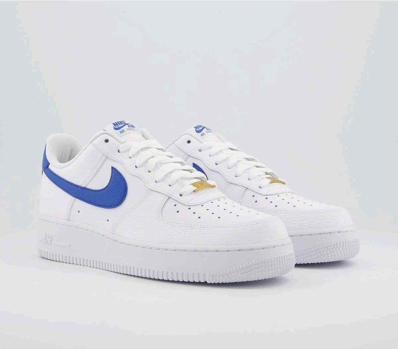 Air Force 1 Low White Royal Blue Swoosh