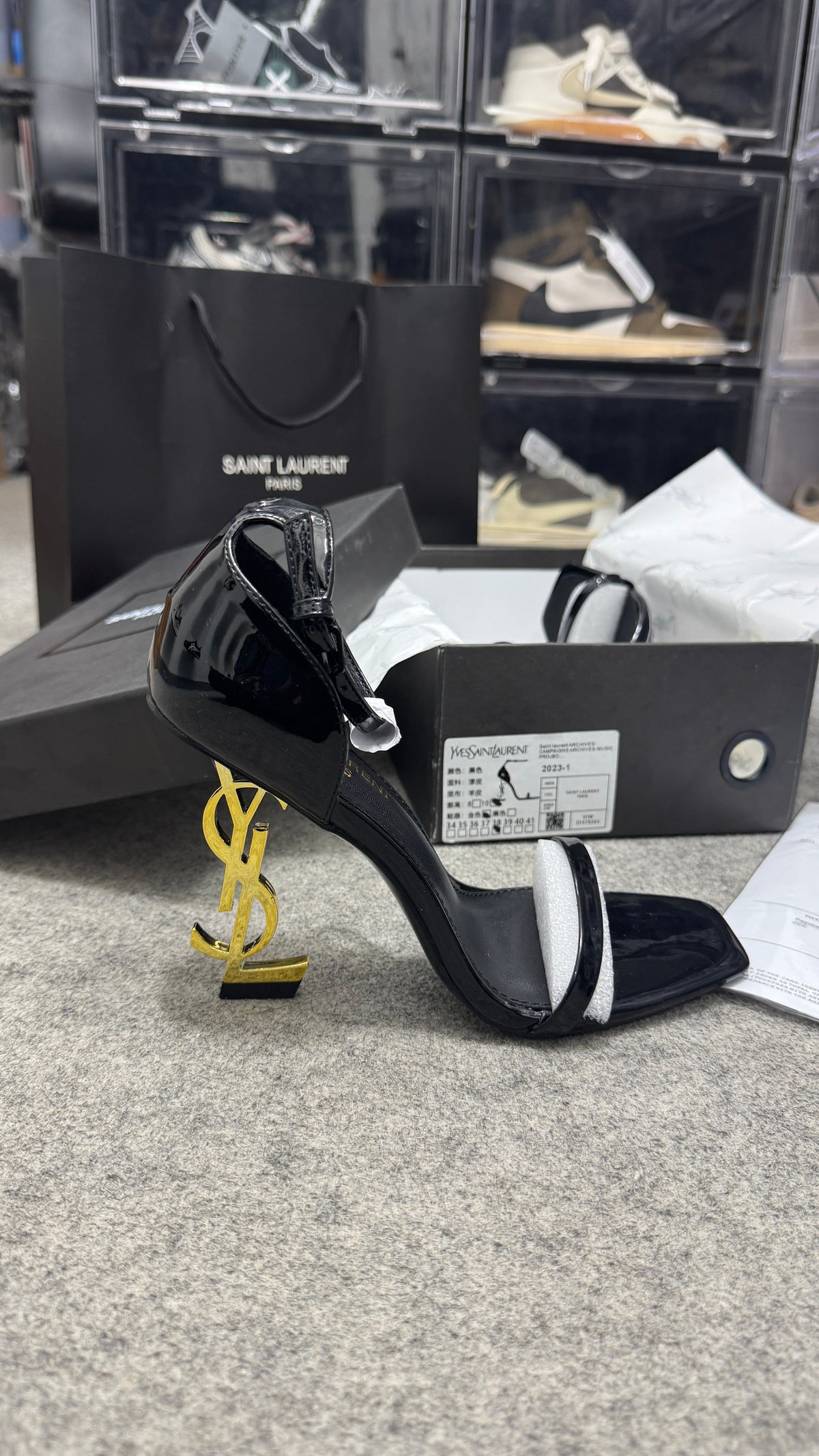 YSL Opyum Heels 'Black/Gold'