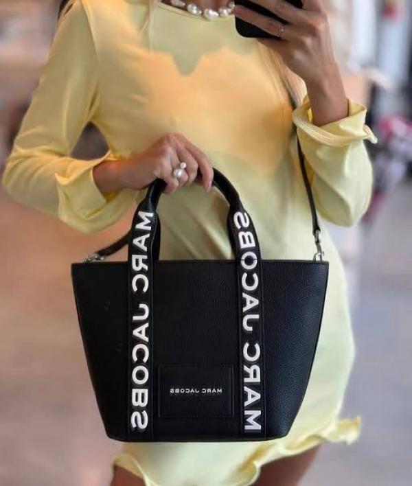 Marc Jacobs Small Pebble Leather Tote with Detachable Crossbody Strap