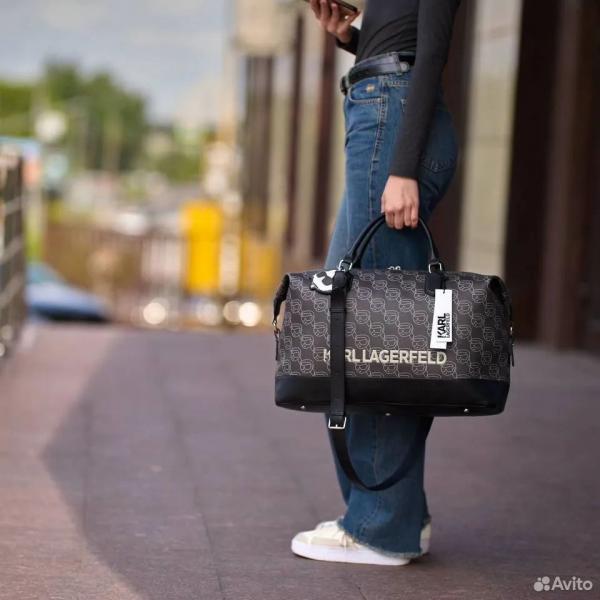 Karl Lagerfeld KIkonik 2.0 Logo Large Duffle bag