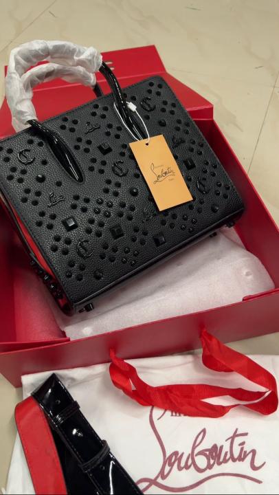 CHRISTIAN LOUBOUTIN Paloma Mini embellished leather tote bag