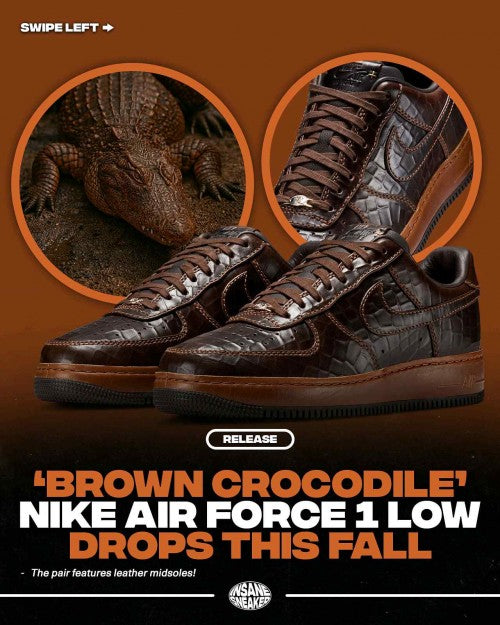 Airforce 1 Fauna Brown Crocodile
