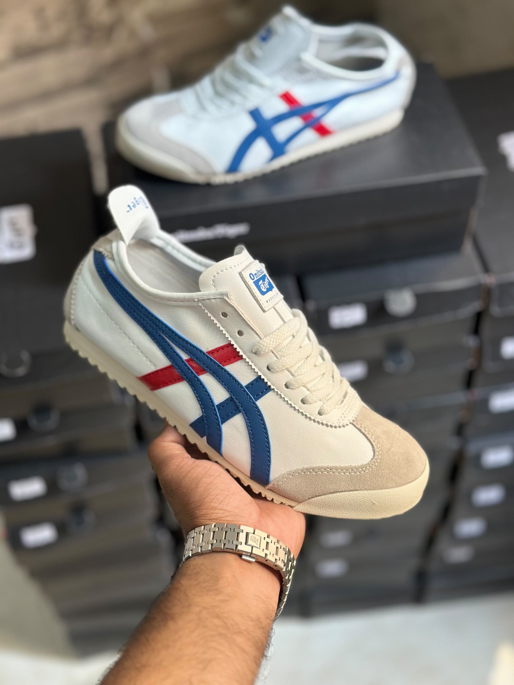 TIGER MEXICO 66 White Blue