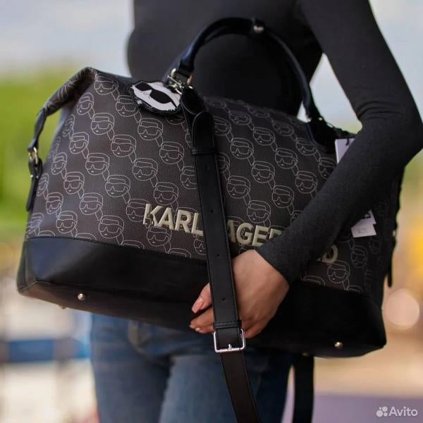 Karl Lagerfeld KIkonik 2.0 Logo Large Duffle bag
