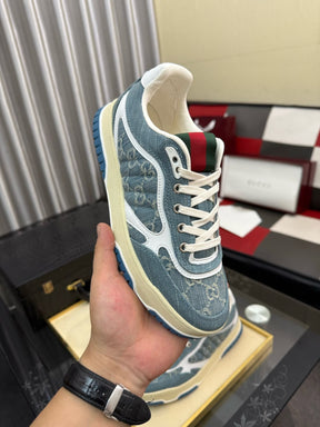 Gucci Re-Web Sneaker Light Blue Denim