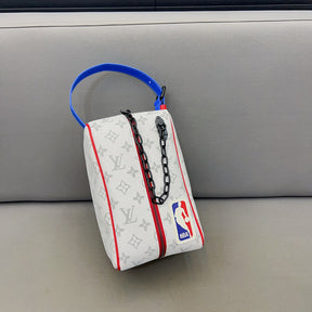 Louis Vuitton X Nba Cloakroom Dopp Kit Monogram Lv With OG Box & Dust Bag White