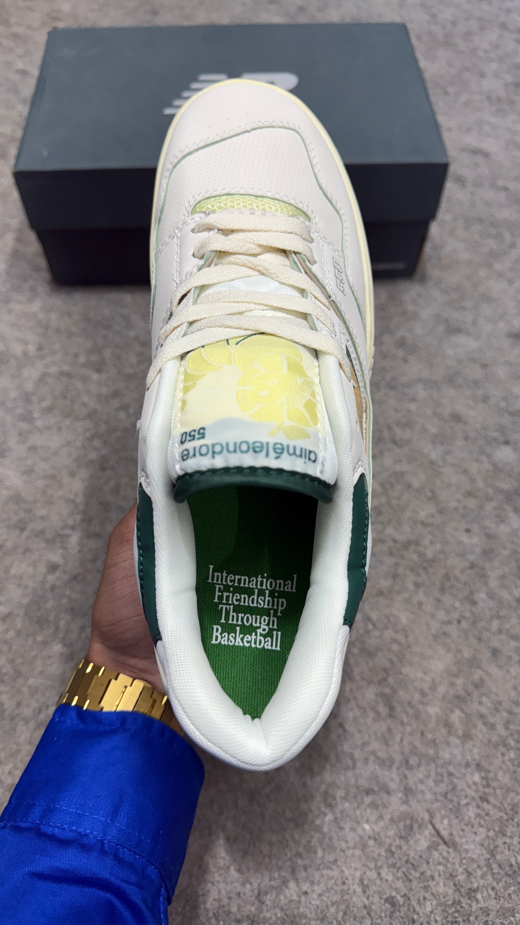 New Balance 550 Aime Leon Dore 'Natural Green'
