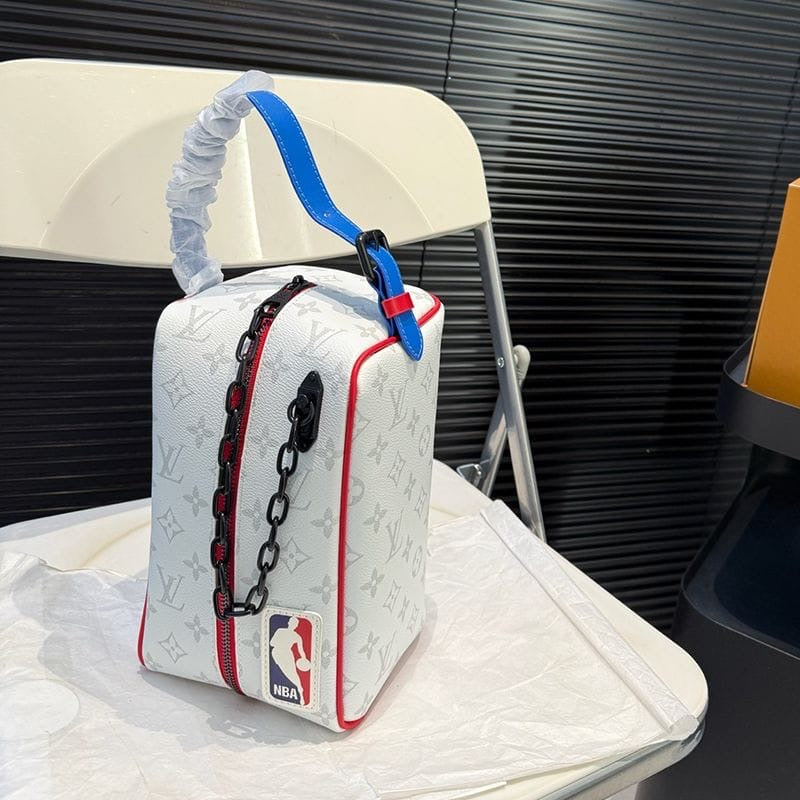 Louis Vuitton X Nba Cloakroom Dopp Kit Monogram Lv With OG Box & Dust Bag White