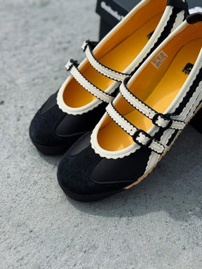 Onitsukaa Tiger Mexico 66 TGRS Metallic Pack Black Cream Mary Jane