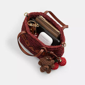 Coach City Tote Bag Mini Maroon