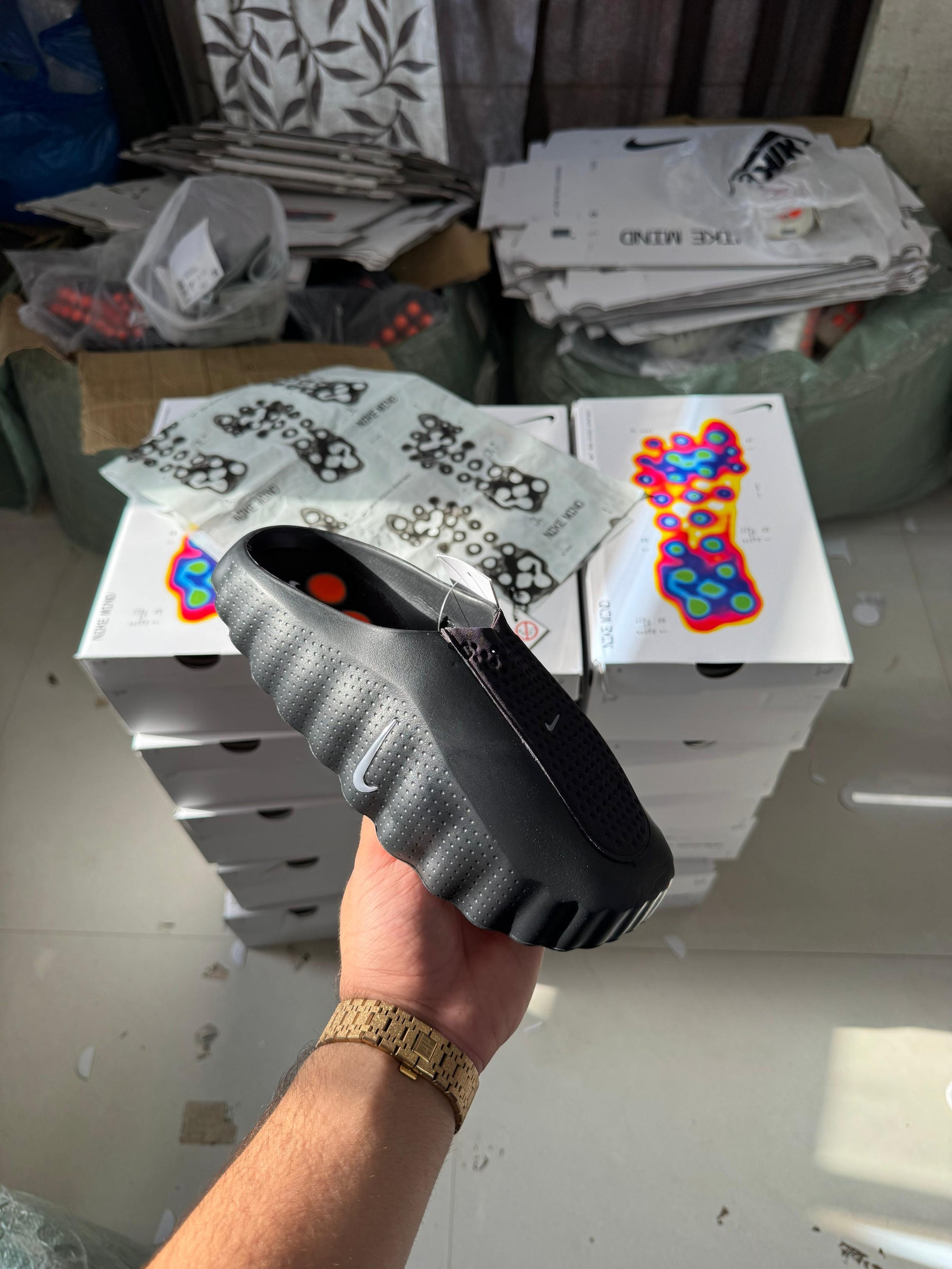 Nike Mind 001 Black Mules