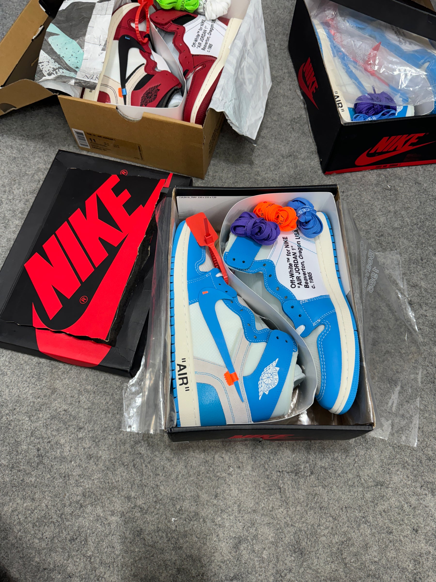 AJ 1 High 'OFF-WHITE UNIVERSITY BLUE' (UA)