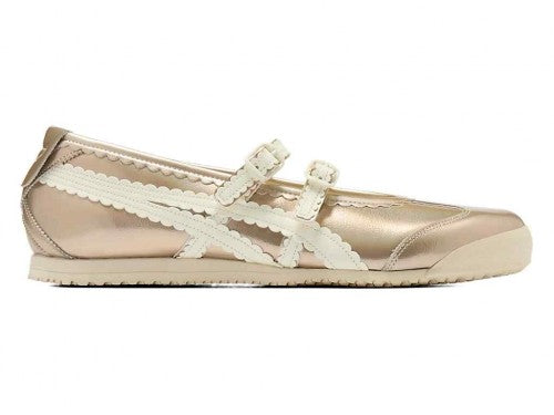 Onitsukaa Tiger Mexico 66 TGRS Metallic Pack Champagne Cream